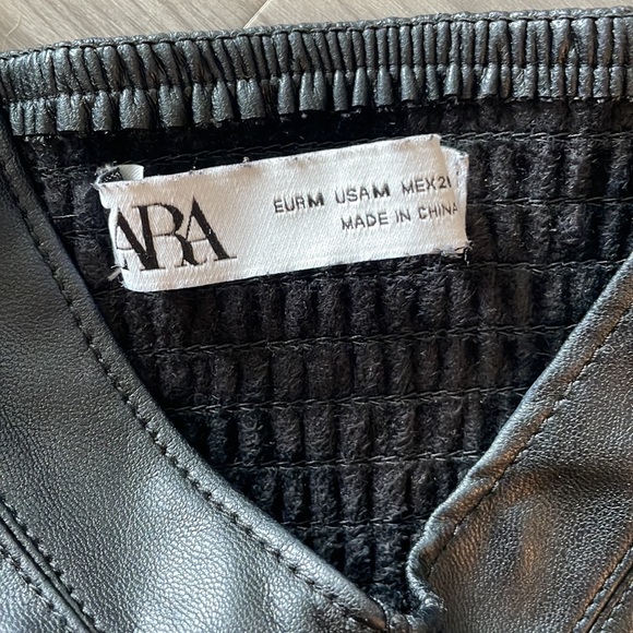 Zara leather crop top - Picture 5 of 6